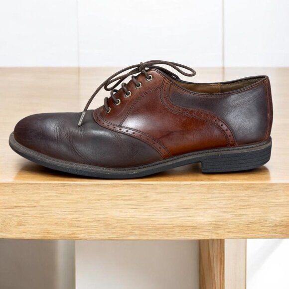 Johnston & Murphy XC4 Waterproof Oxford Brown Leather Mens 10.5 M 20-7063
